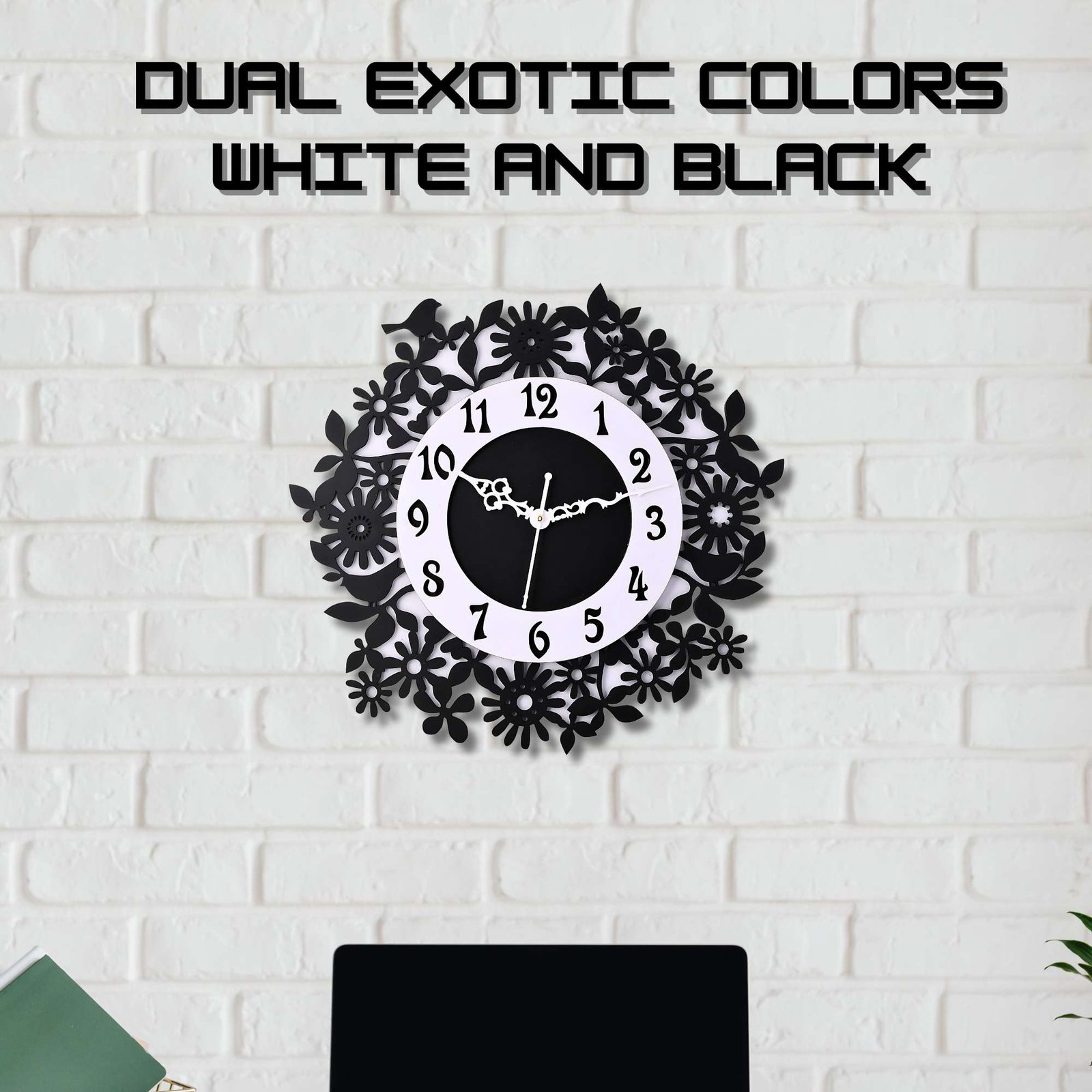 Wooden Silent Non-Ticking Wall Clock for Home Stylish Latest Designer Wall Clock for Home Living Room Bedroom Office Hall - Image 3