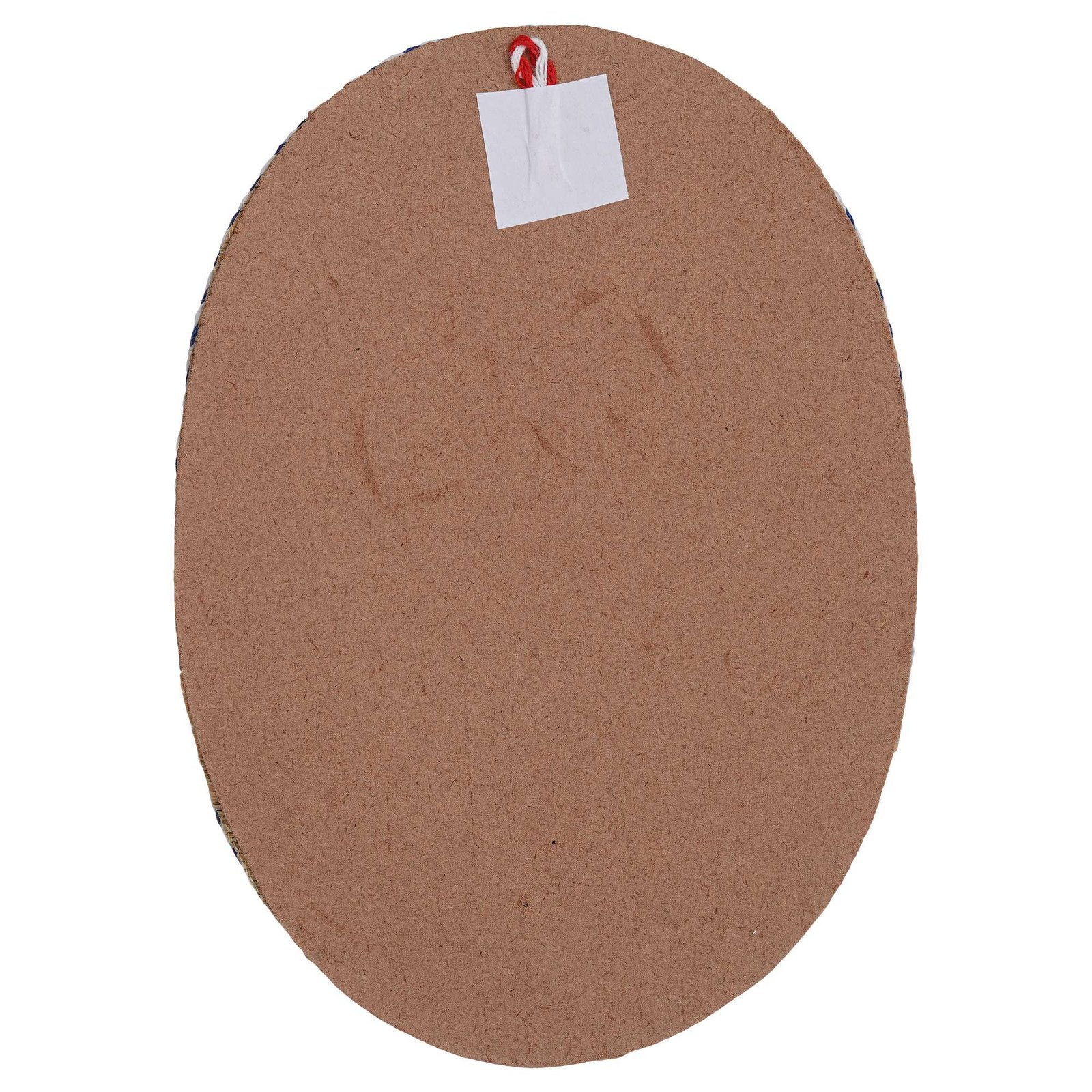 Oval Shaped Design Bamboo Hand Crafted Wall Hangings Of Krishna Ji With Holy Cow For Home D?cor | Bamboo Art For Wall Decor - Image 4