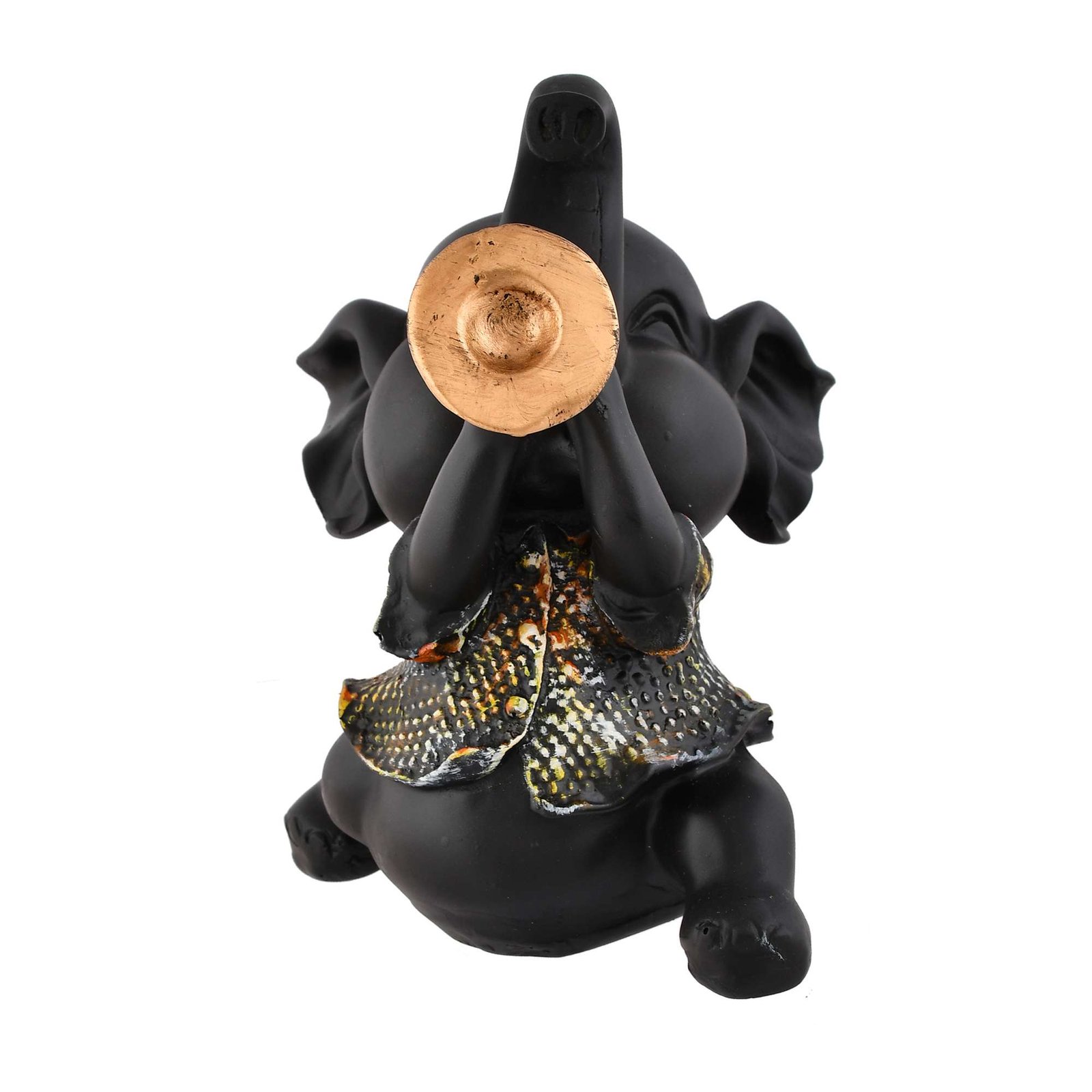 Elephant Playing Musical Instrument Sculpture - Image 3