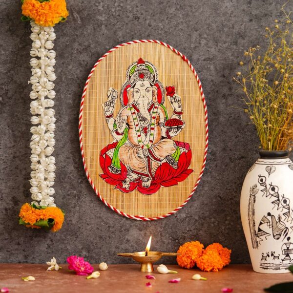 Bamboo Hand Crafted Wall Hangings Of Ganesh Ji For Home D?cor | Ideal Gifts For Wedding And Festival